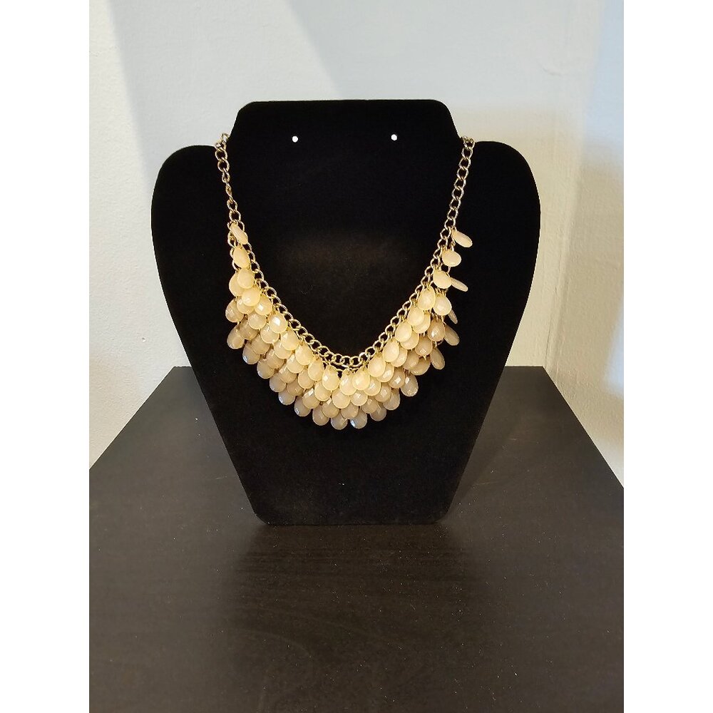 Peach Ombre Layered Bead Necklace